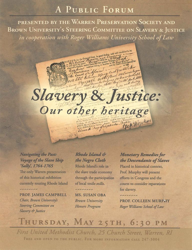 Brown event poster with an image of an old piece of handwritten parchment.